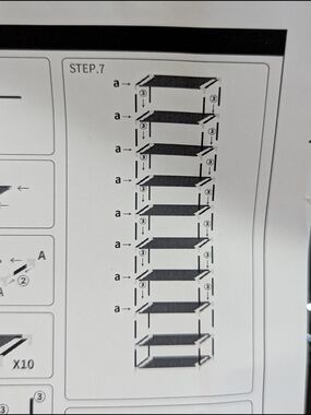Modular 8-Tier Black Storage Shelf Rack